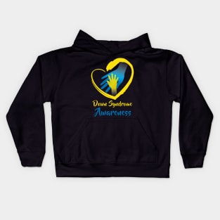 Holding Hands World Down Syndrome Awareness Day Kids Hoodie